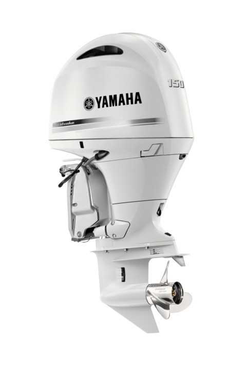 F150XCA2 - White Yamaha High Horsepower Four Stroke 150 HP Extra-Long Shaft